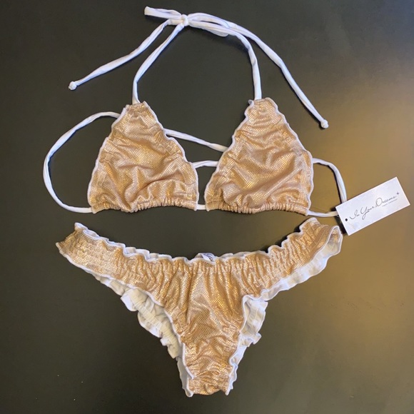 In Your Dreams Vegas Swimwear Swim Bogo Gold Bikini Poshmark